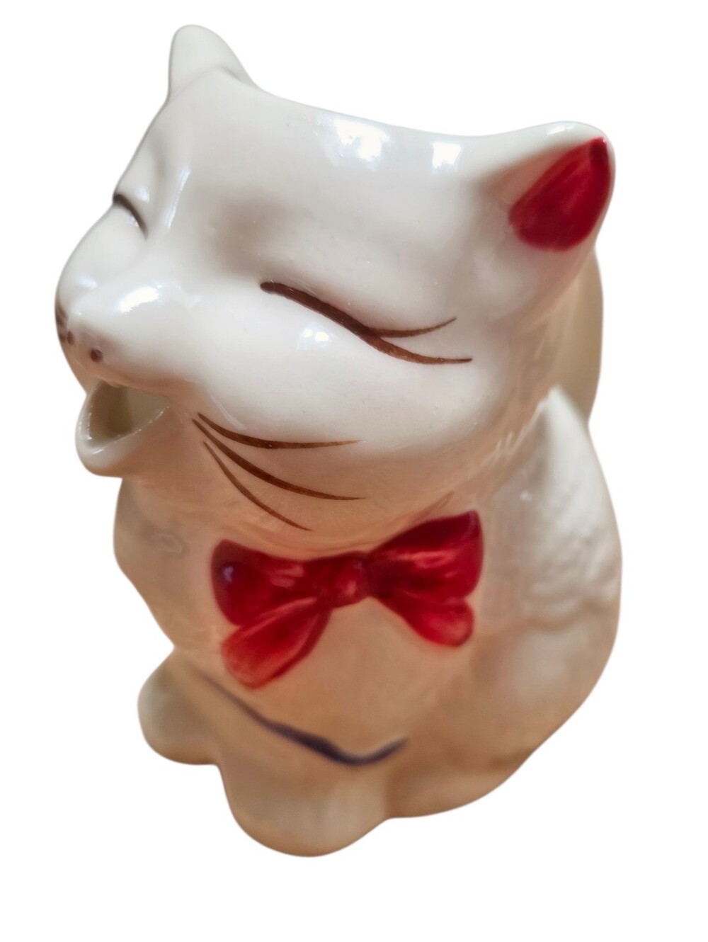 Shawnee Kitty Cat Creamer Puss 'n' Boots Pottery Made in USA 4.5" Vintage